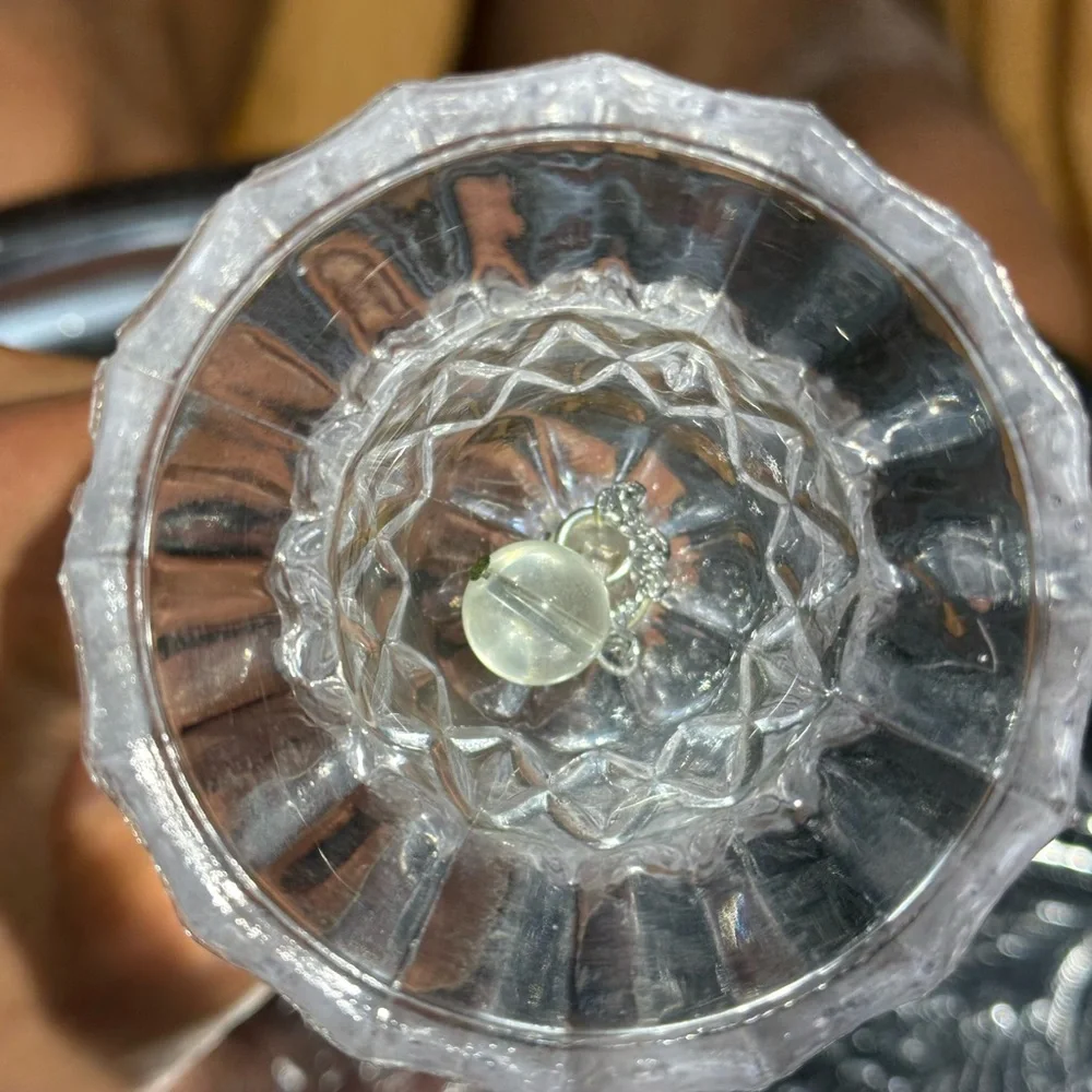 Vintage Elegant Clear Glass Bell